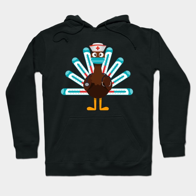 Thanksgiving nurse turkey Hoodie by Flipodesigner